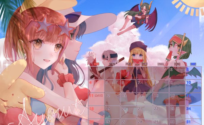 カレンダーイラスト/ぷよぷよ