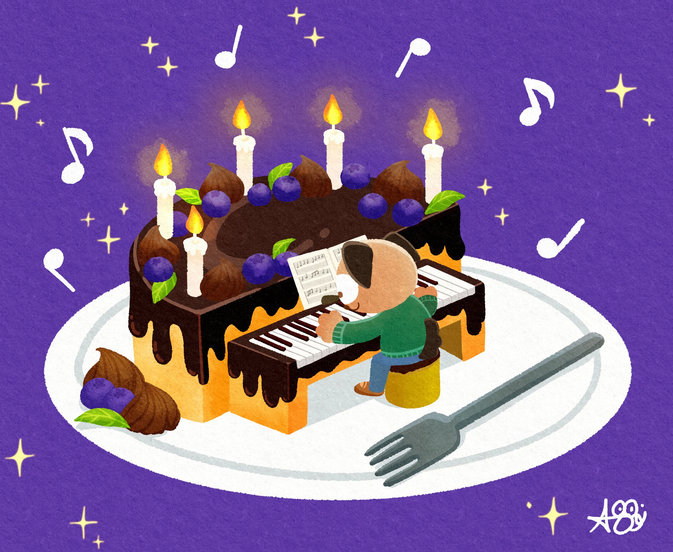 ピアノのケーキ-1