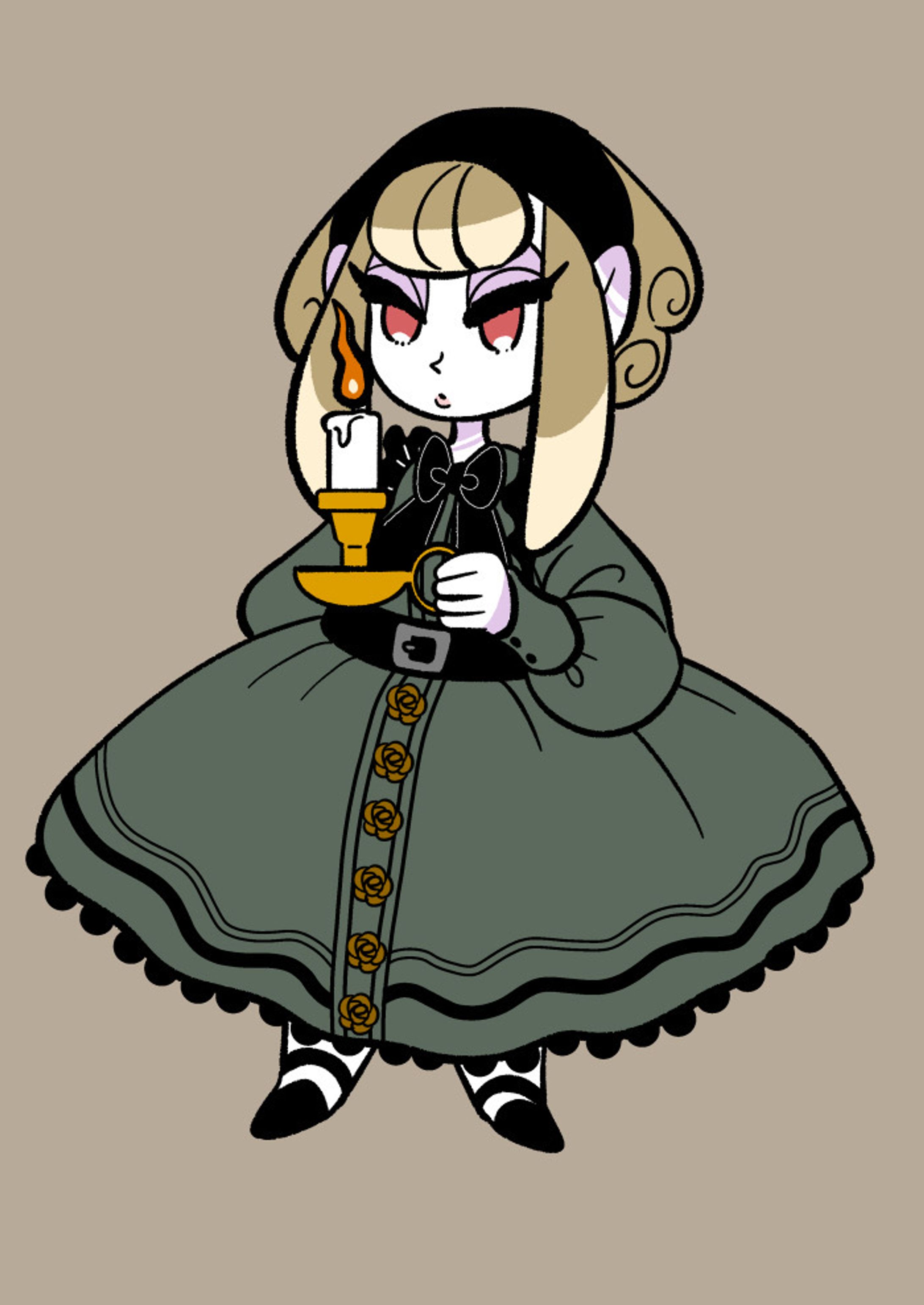 ホラー洋館の女の子-1