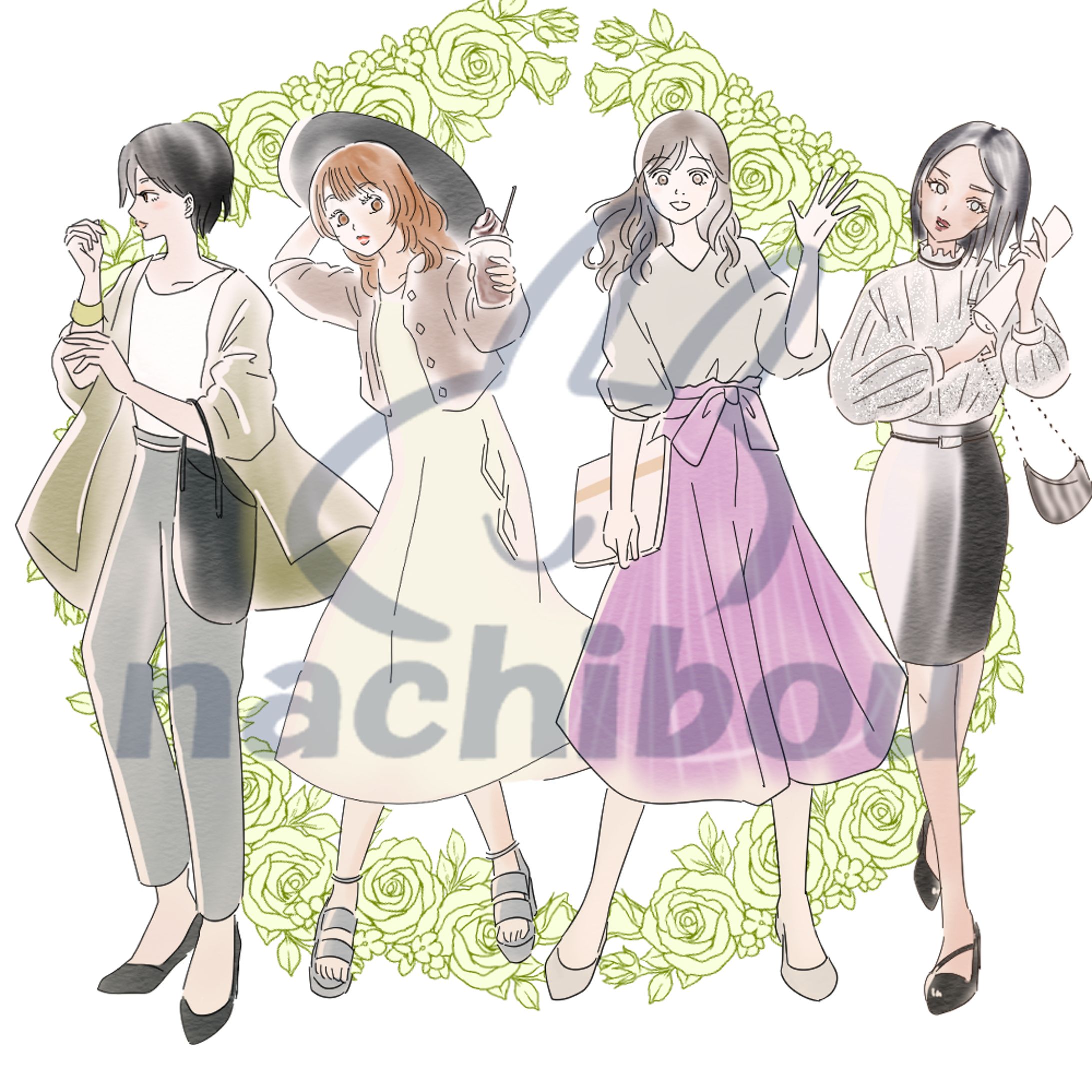 シンプルカラーイラスト-1