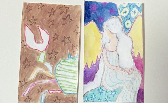 乙女座♍︎ 蟹座♋︎
#artwork #artist #artsy #artistic #paint #painting #watercolorpainting #colors #color #pencil  #色鉛筆　
#Illustration #illust #watercolor #一个例证  #图片 #イラスト #水彩 #水彩画 #일러스트 #오에카키 #데생