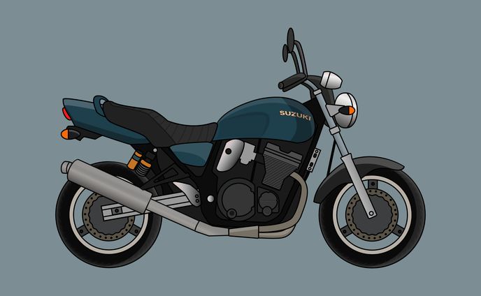Motor Bike Illustration | BluePlum Project