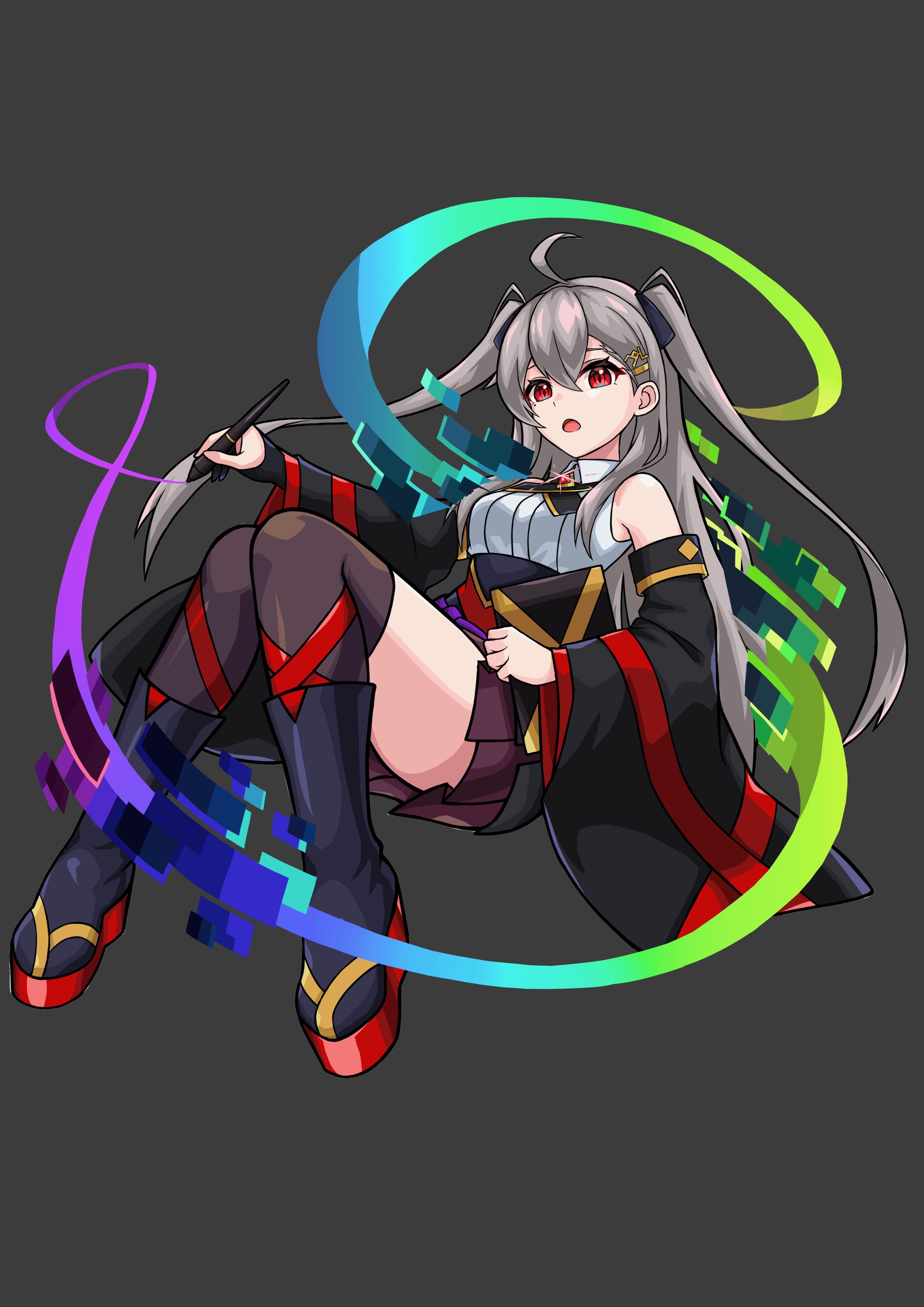 Original girl illustration in a social game style / 某ソシャゲ風オリキャラ-1