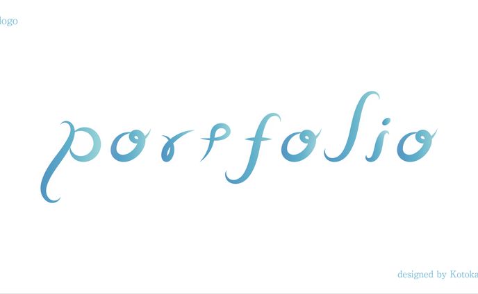 タイトルロゴ / portfolio