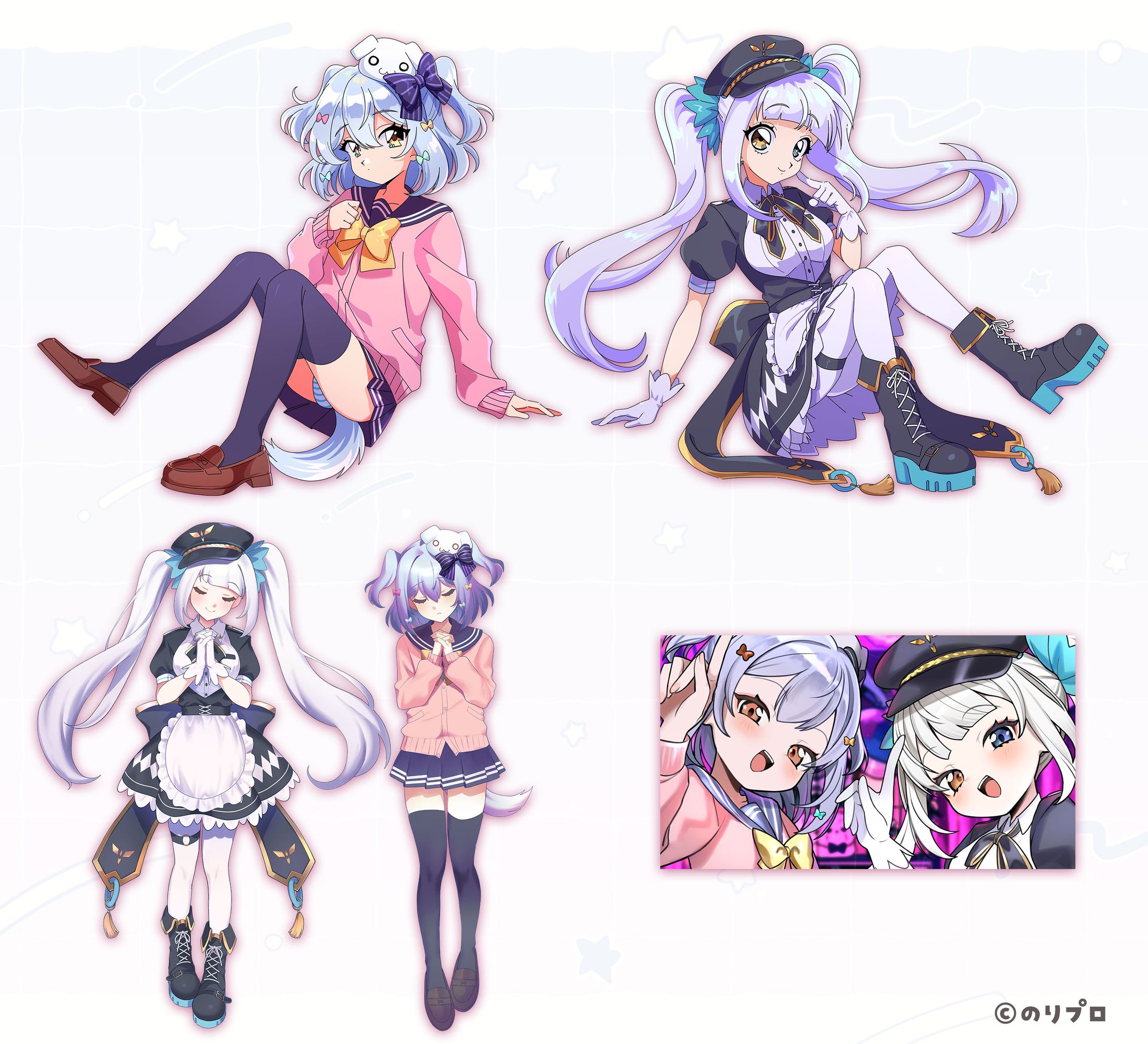 【イラスト】犬山たまき様神楽めあ様 歌ってみたイラスト-1