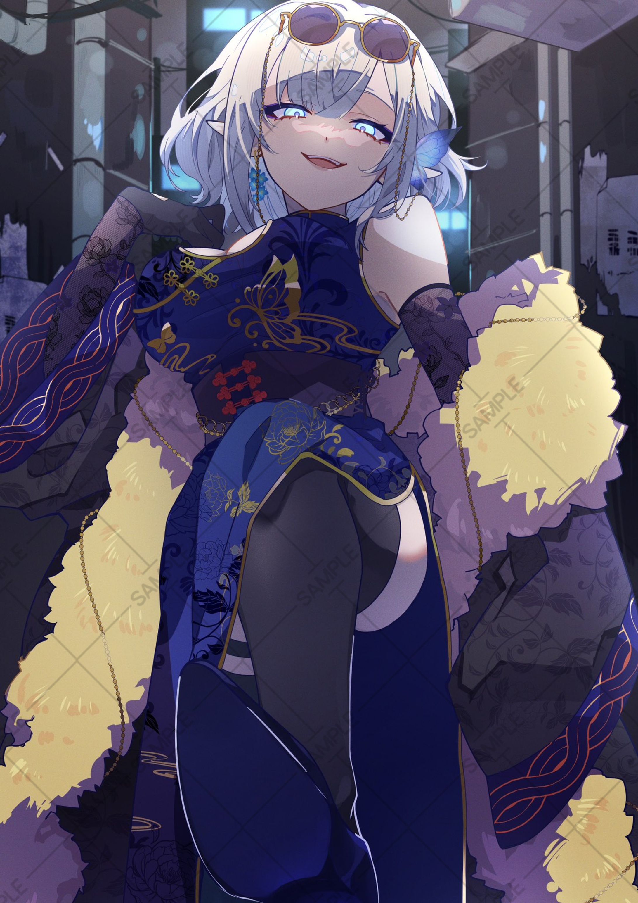 紫苑美依様 全身イラスト-1