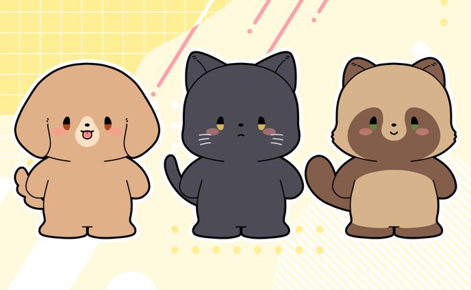 【イラスト】動物↔擬人化