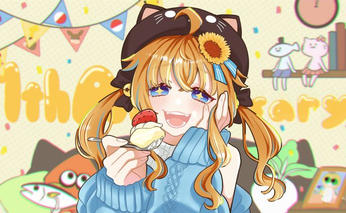 【1枚絵】VTuber まぐねっこ・つなかん様