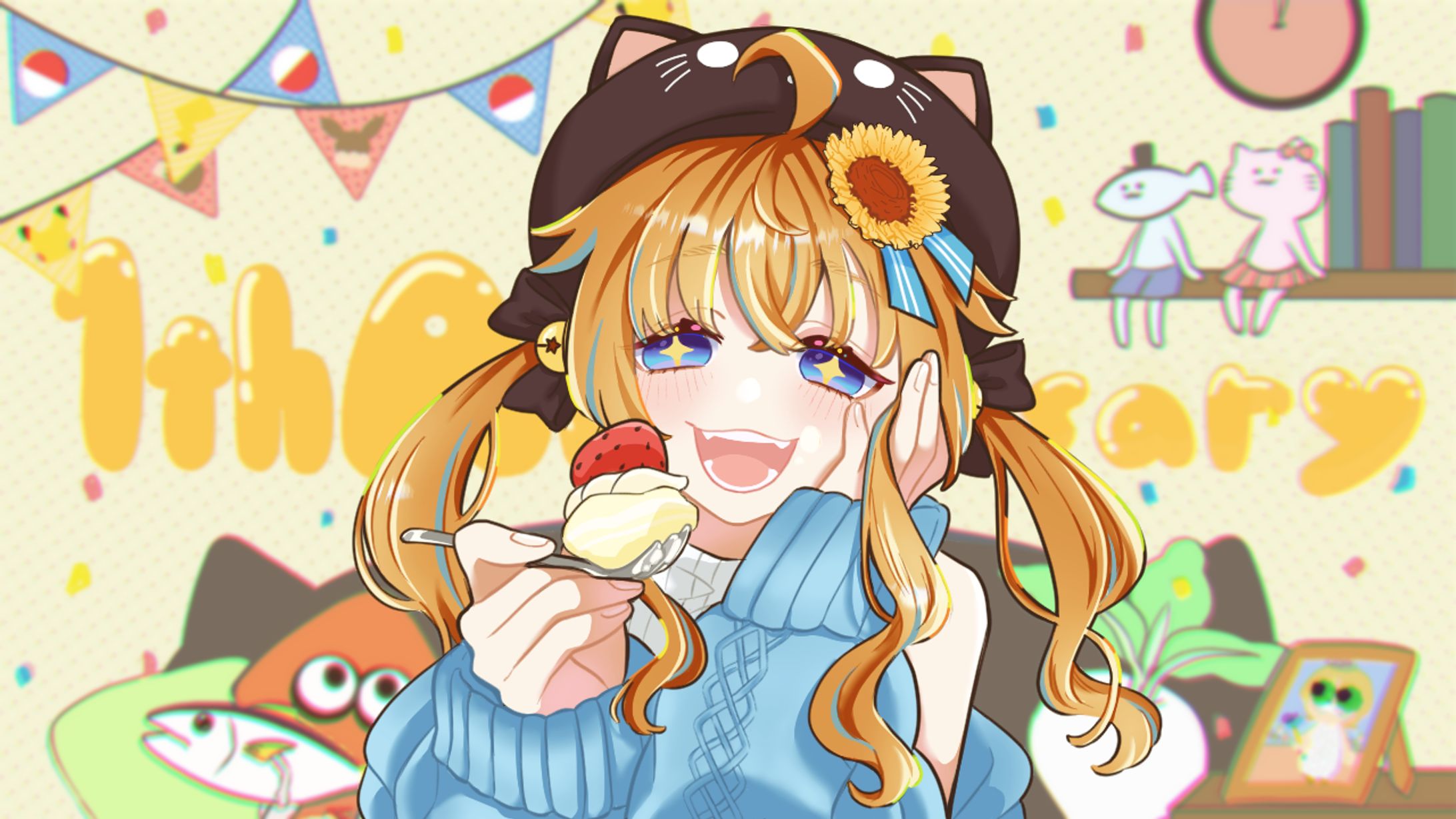 【1枚絵】VTuber まぐねっこ・つなかん様-1