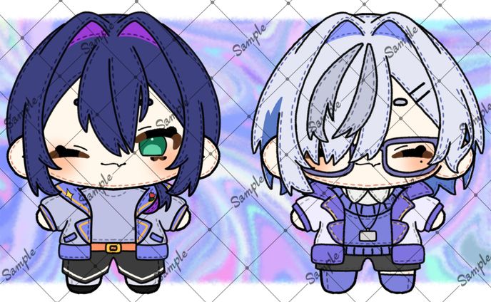 ぬいぐるみ風イラスト🌟綿目うゐ様