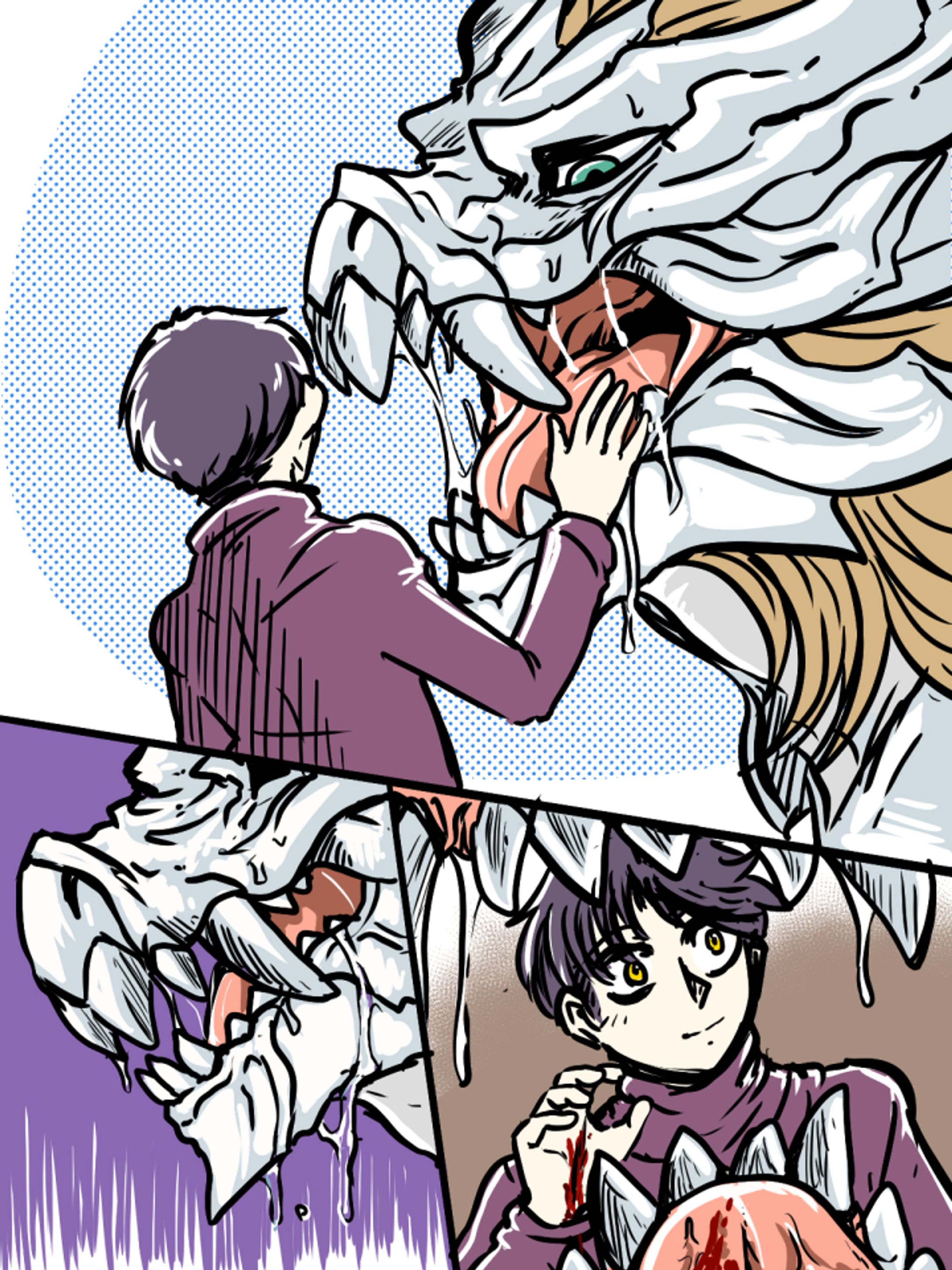vore漫画(ラフめ・カラー)-1