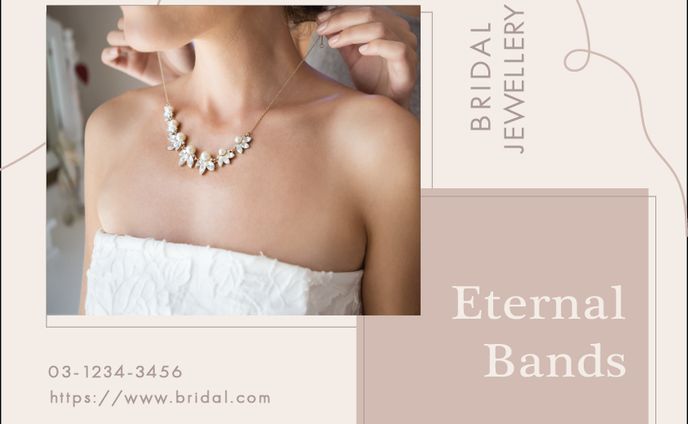 ブライダルジュエリーの広告（Bridal jewelley ad)