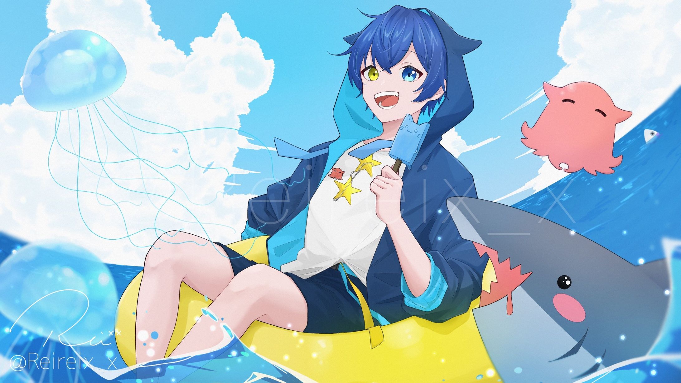 天色凪輝様 「2周年キービジュアル」-1