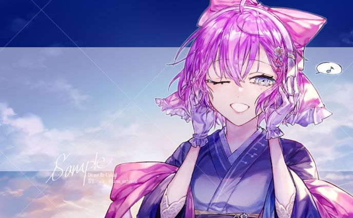 シュネー様　歌ってみた用イラスト