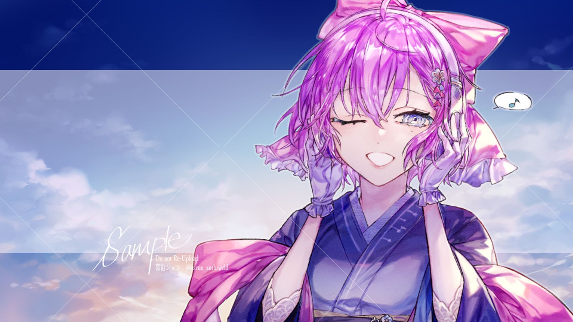 シュネー様　歌ってみた用イラスト-1