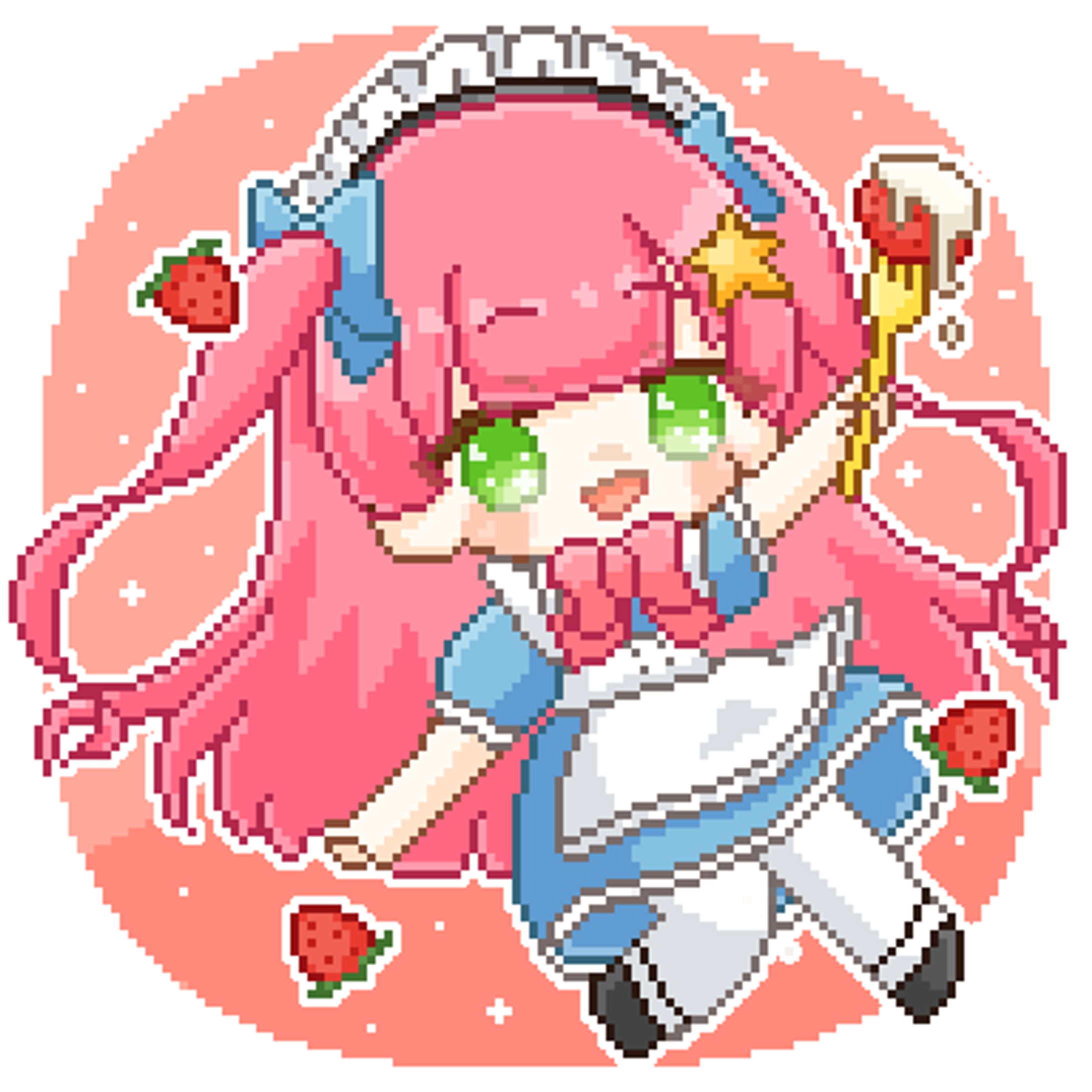 【冬海かごめさん】ドットイラスト【Vtuberさん】-1