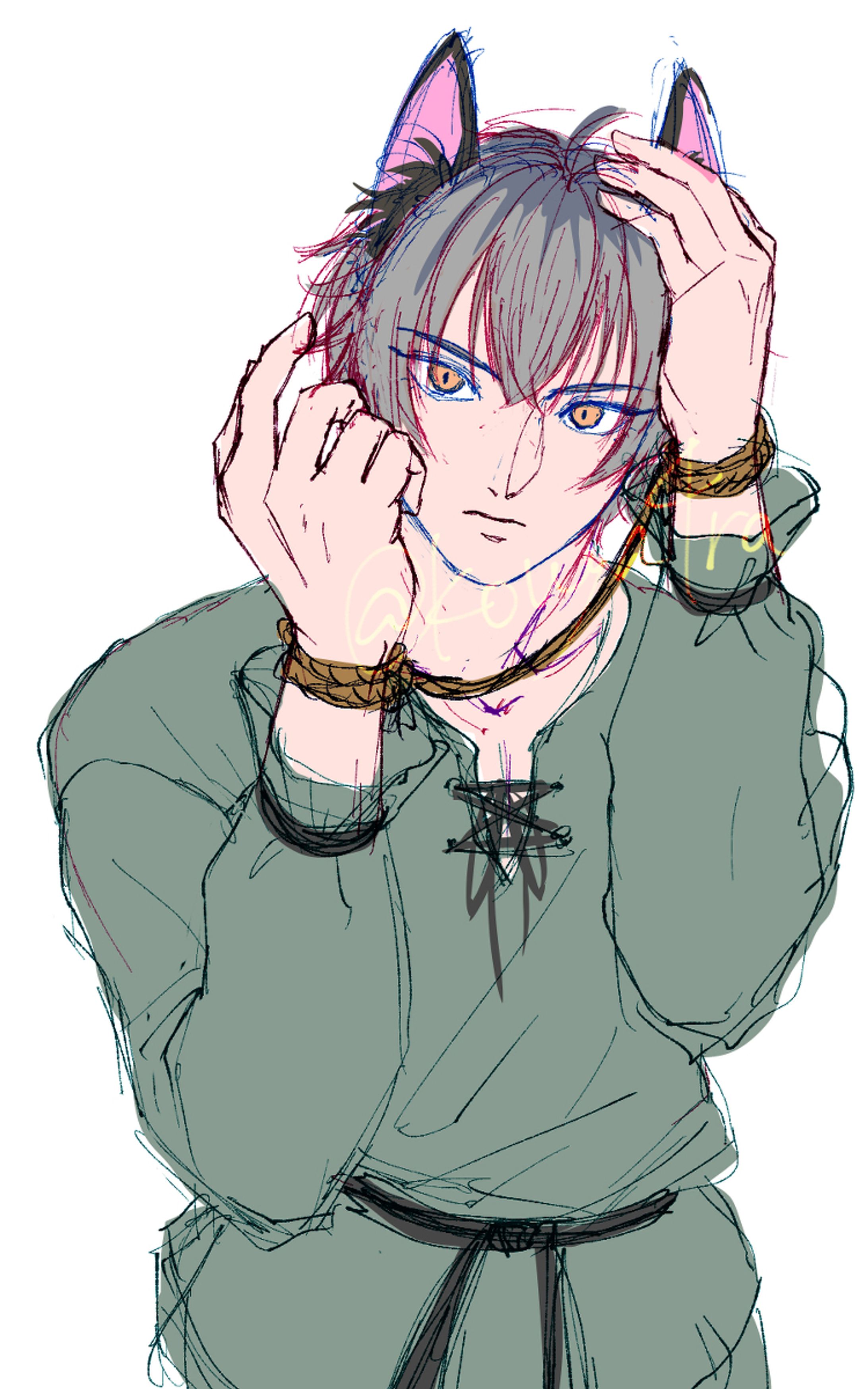 キャラデザ案ラフ-1