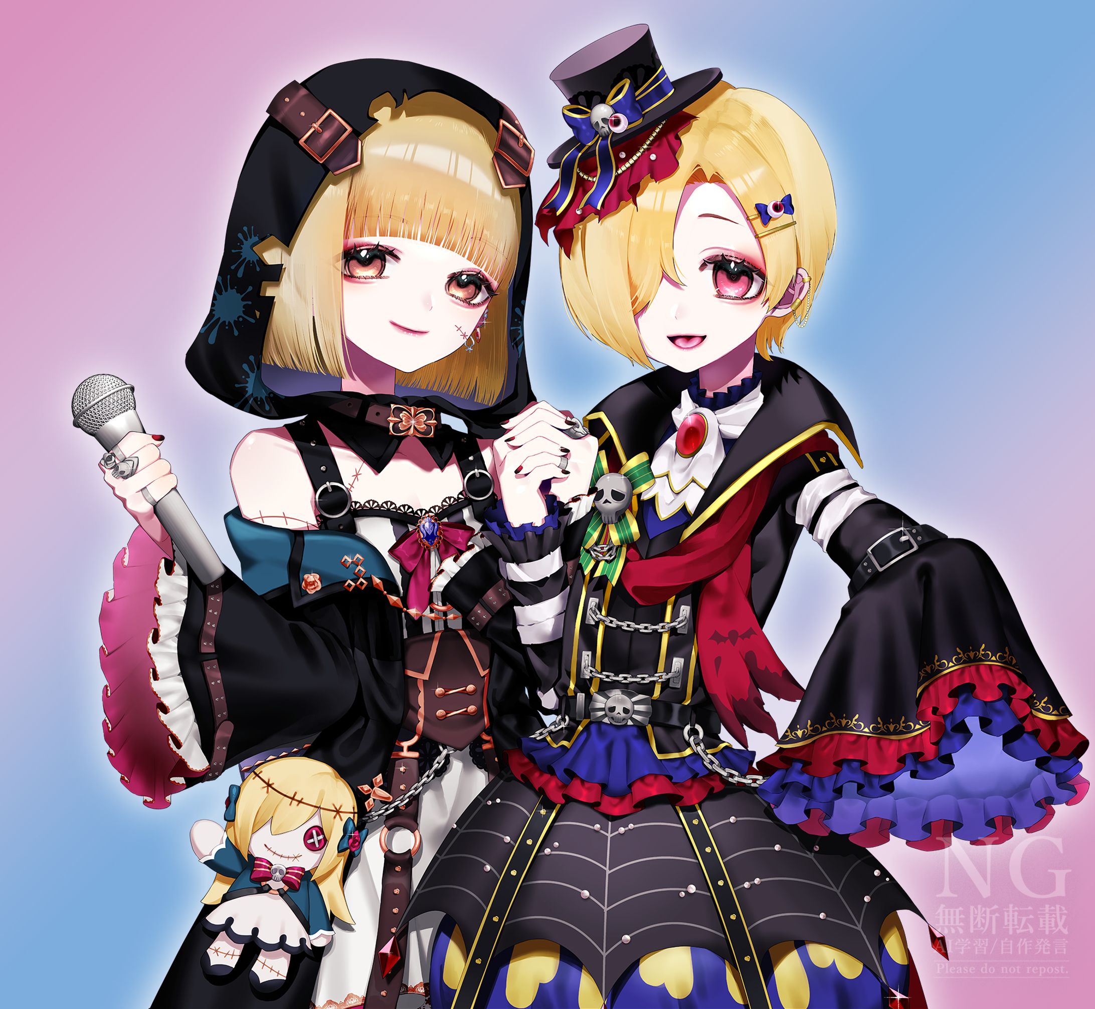 【フラスタ】デレマス 白坂小梅＆桜咲千依 イラストパネル-1