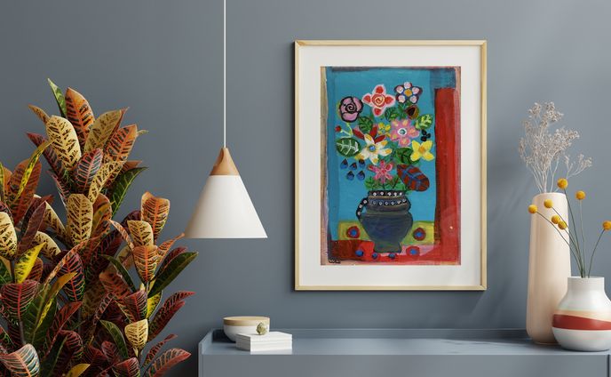 壁掛け絵画モックアップ