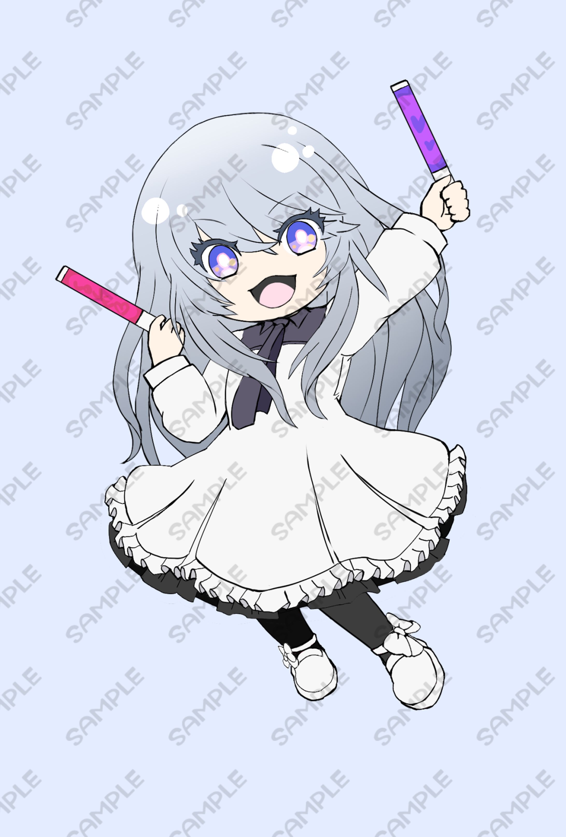 ミニキャライラストサンプル(シンプル塗りタイプ)-1