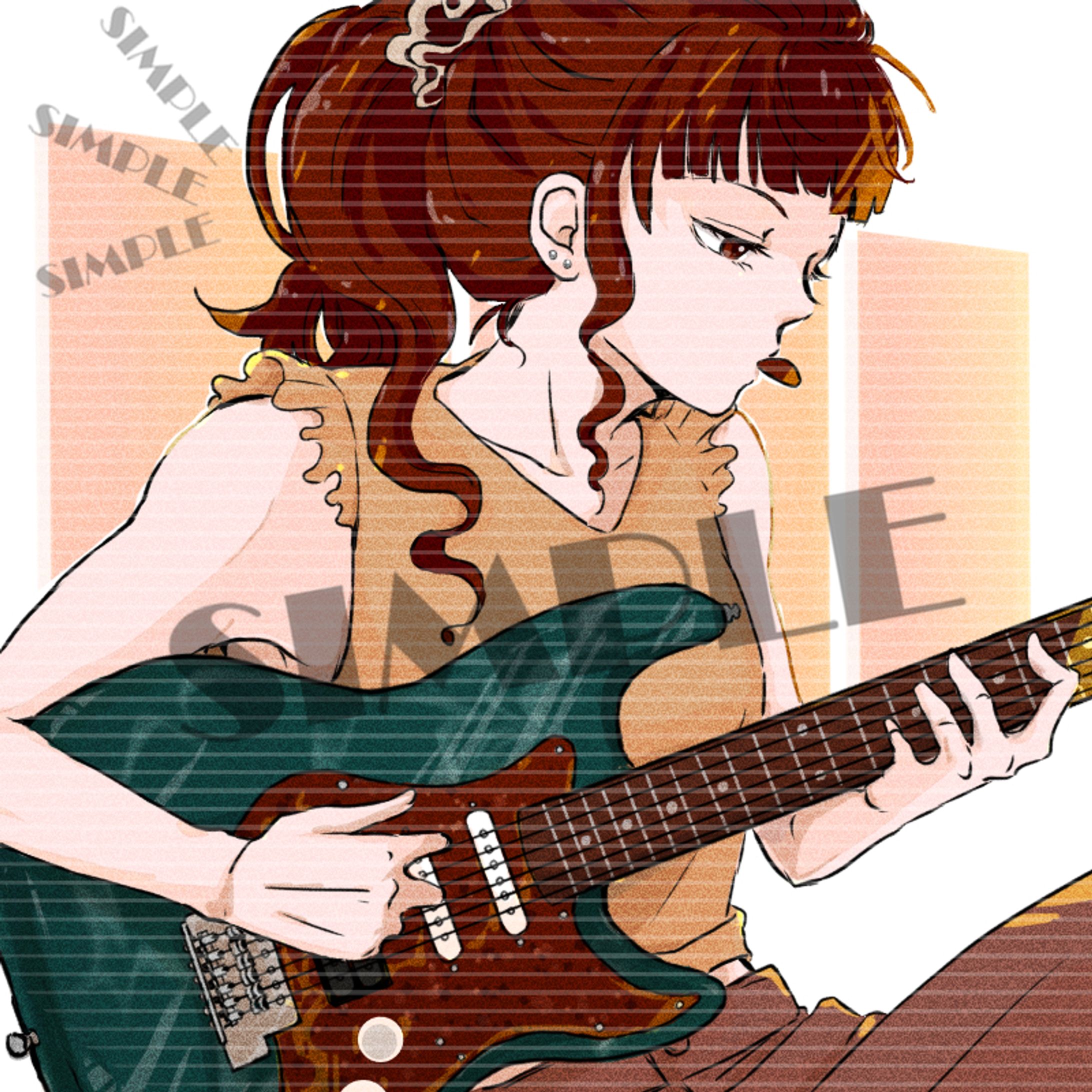 ギターと女の子-1