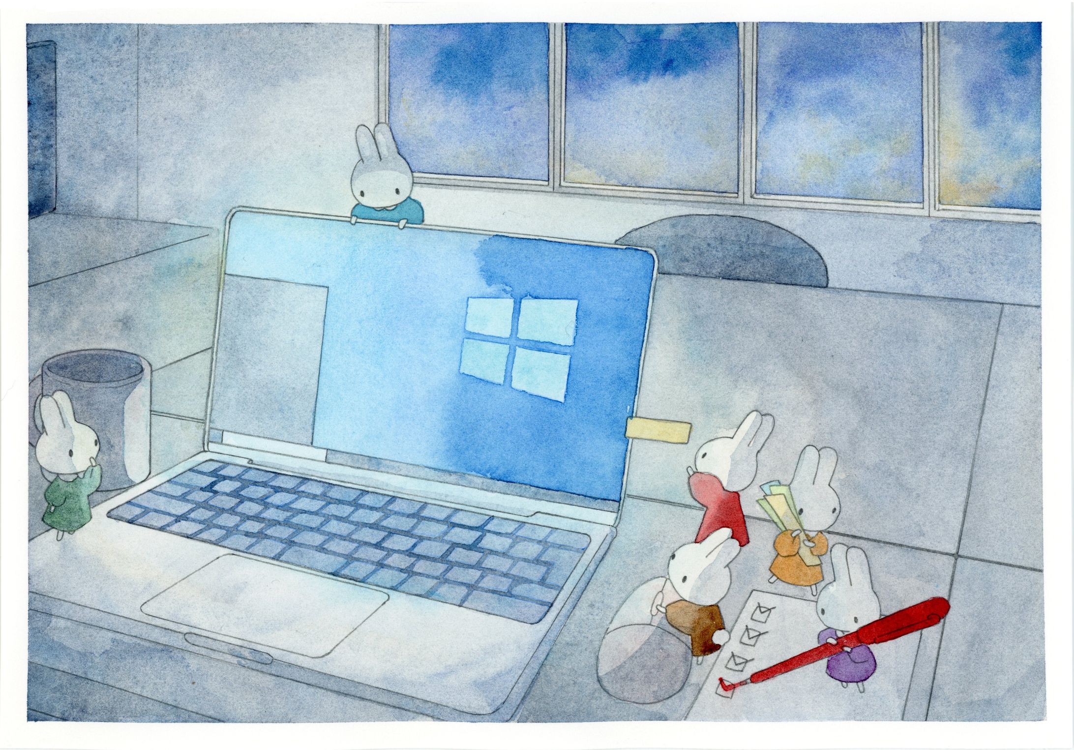 うさぎと残業-1