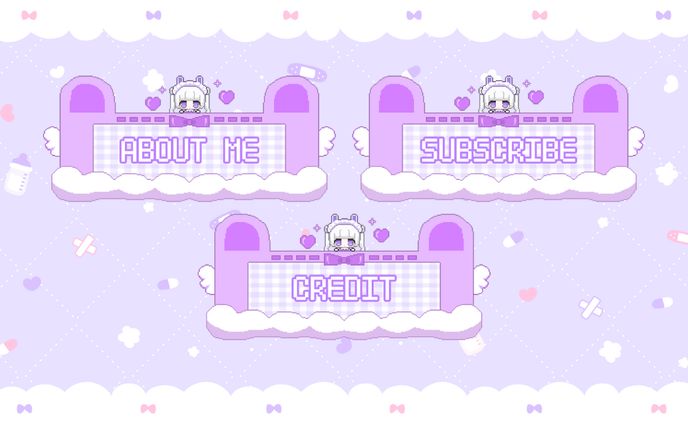 Twitch　パネル　ドット絵を