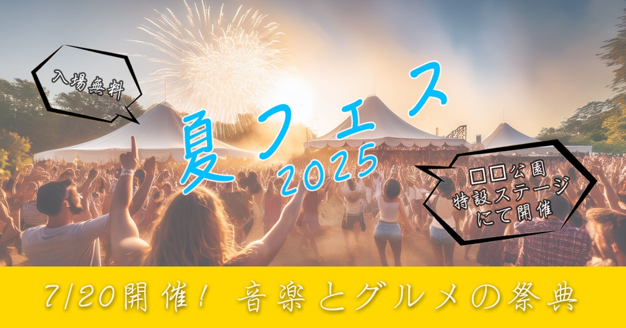 7/20開催！夏フェス2025-音楽とグルメの祭典-1