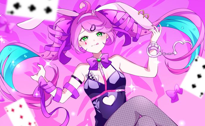 リリぴ様　「ラビットホール」　歌ってみた動画用イラスト