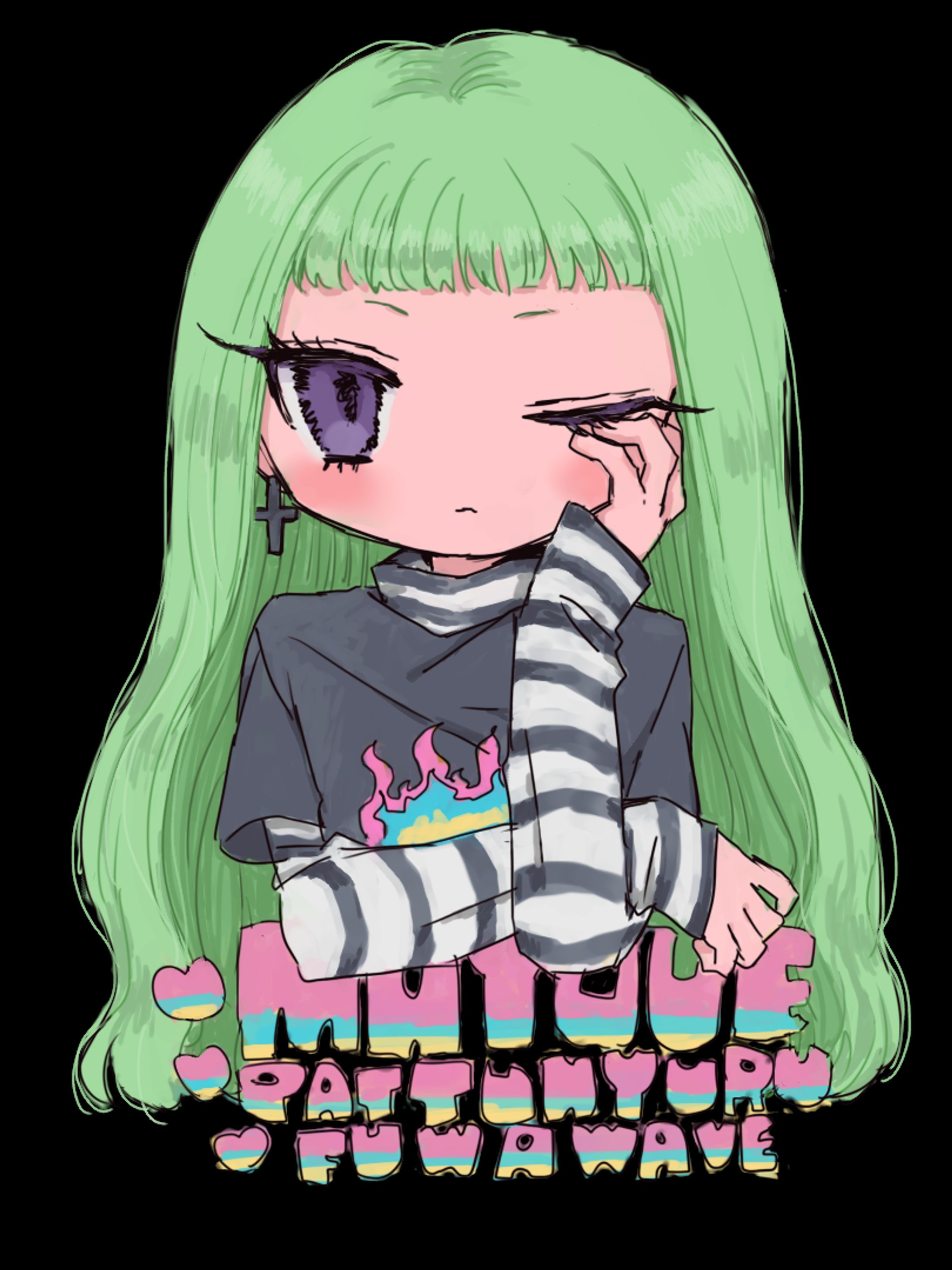 ロック風女の子-1