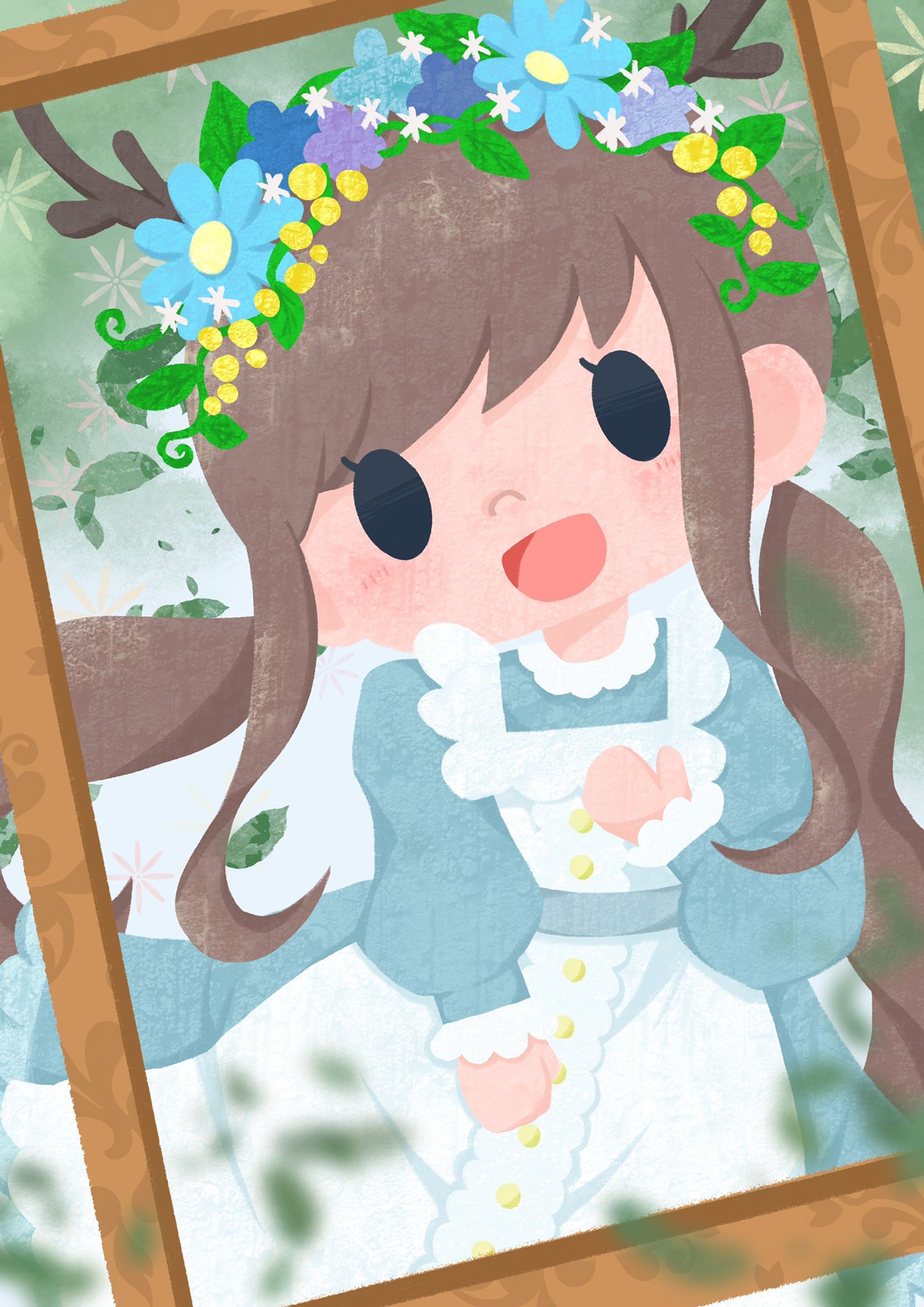 森に住む少女-1