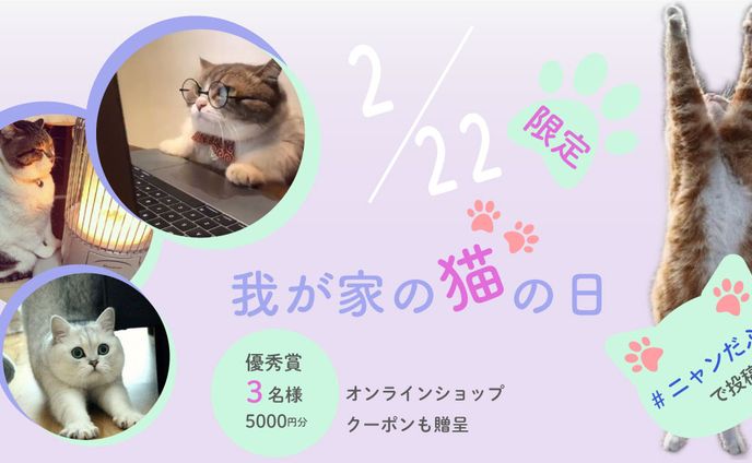 家の猫フォトコンテストバナー