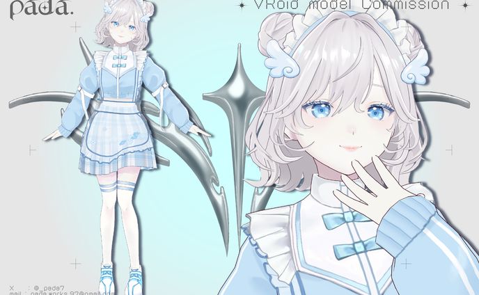 VRoid 3D model / 梨水ライチ