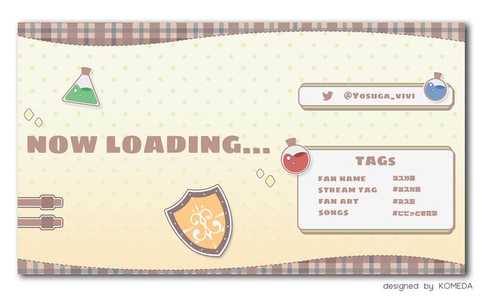 ヨスガ・ビビ様 配信待機画面