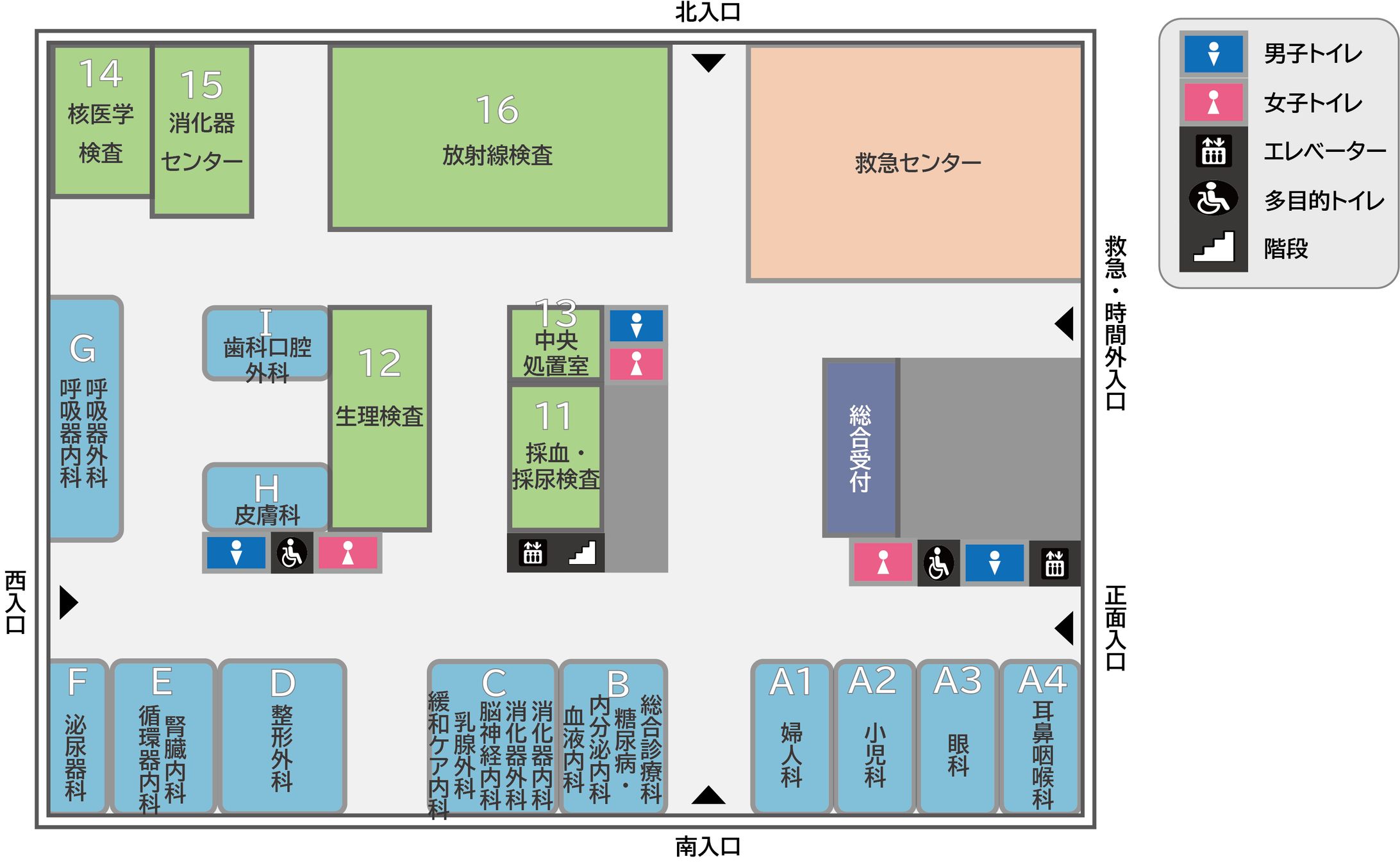 架空の院内図-1