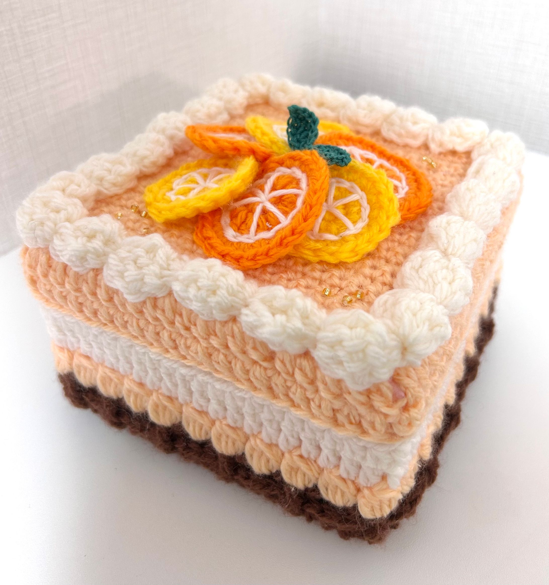 デコレーションケーキの小物入れ(柑橘)-1