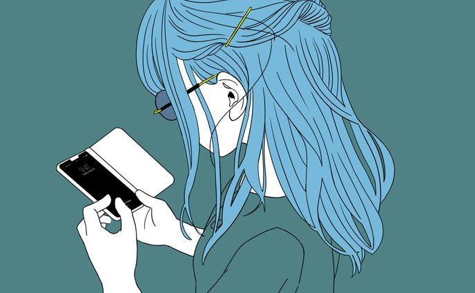 シンプルな女の子アイコン