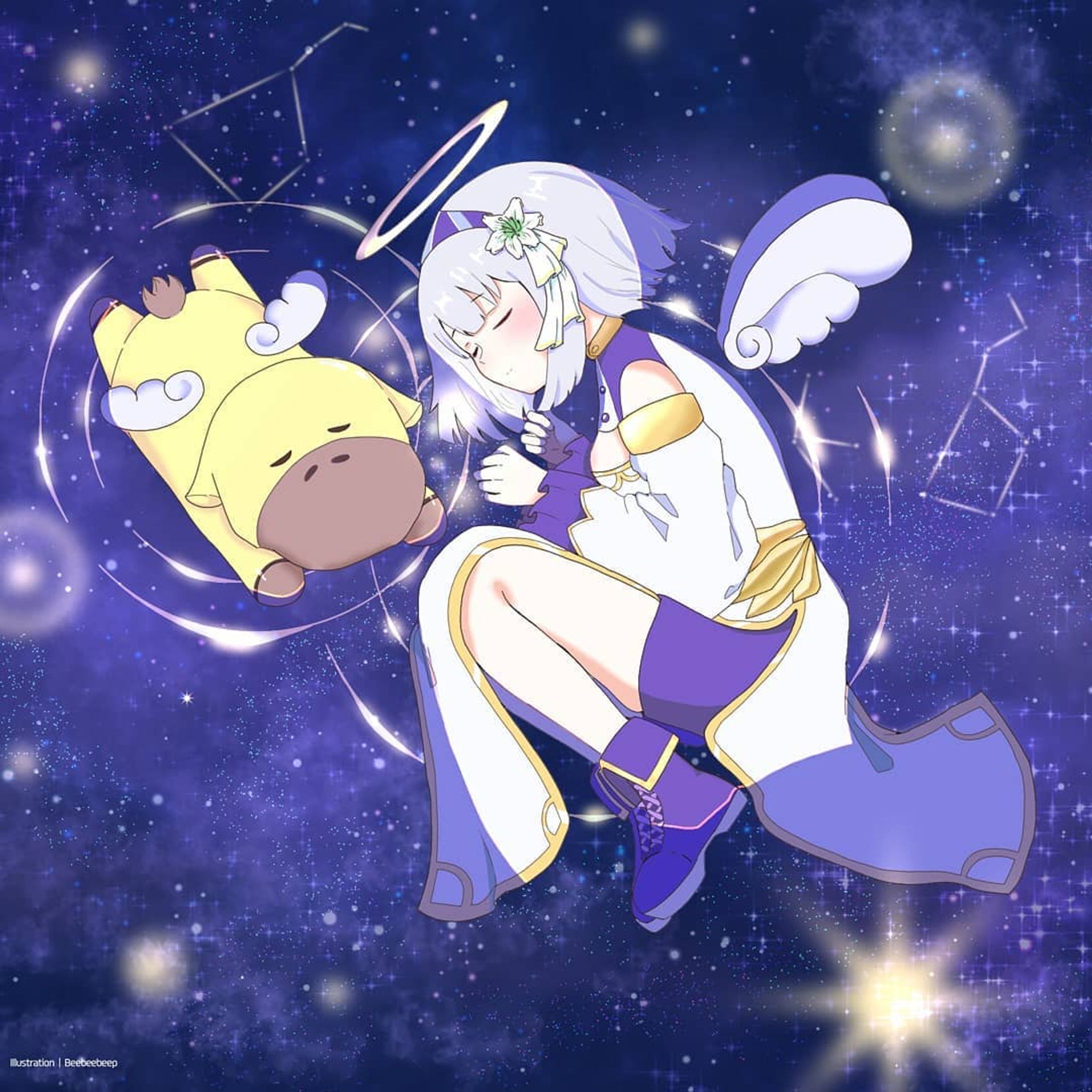 Goodnight 🌙.
.
.
.
#illustration #vtuber #ViViD #vivid_virtual #shirayurilily #digitalart-1