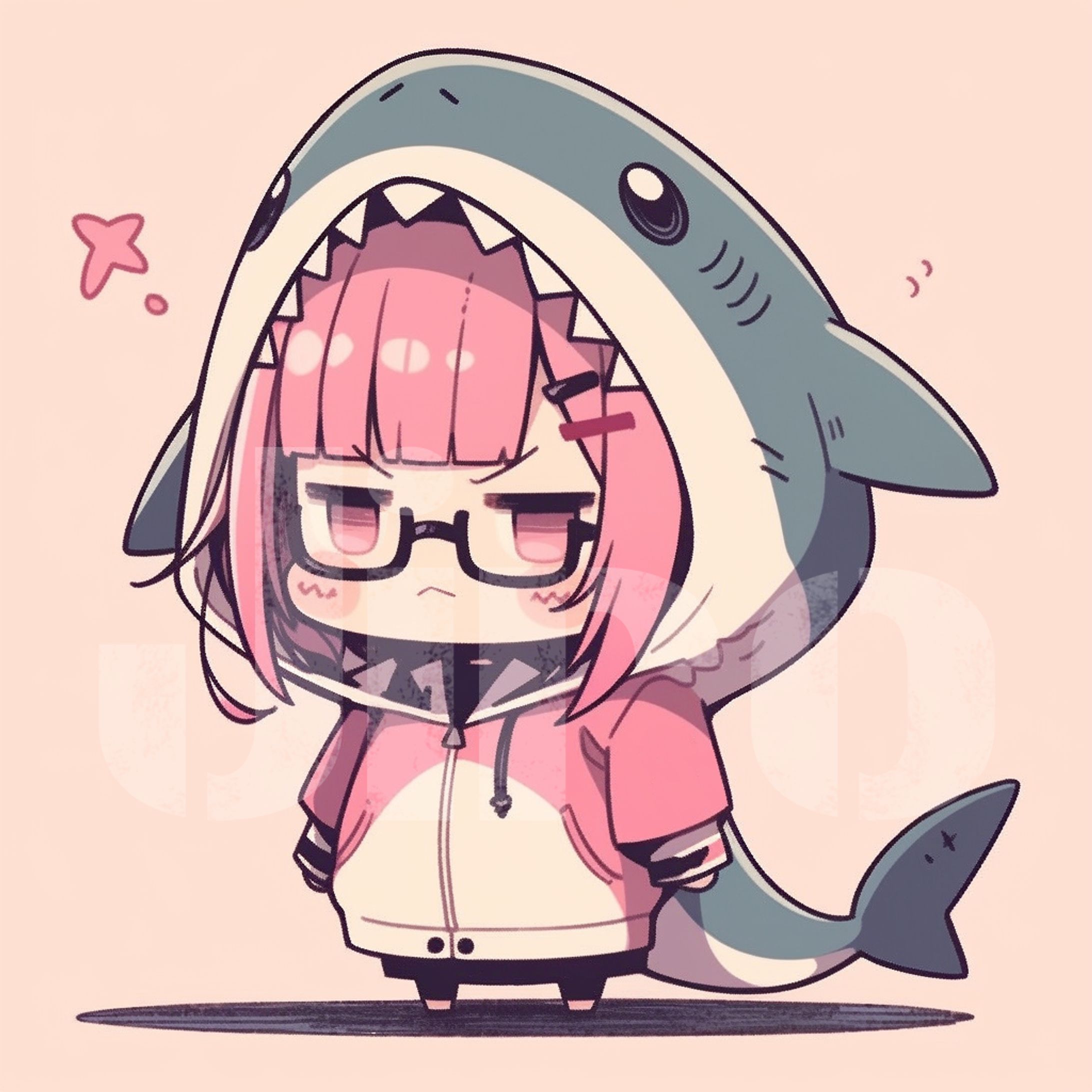 サメを着た少女-1