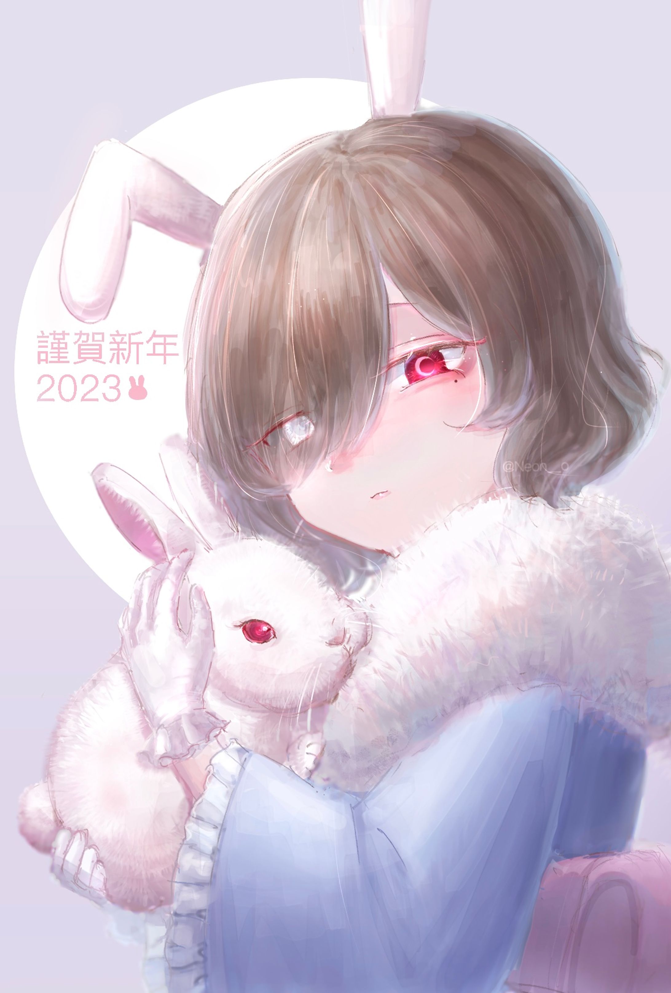 兎年賀状🐇　2023.1.2-1