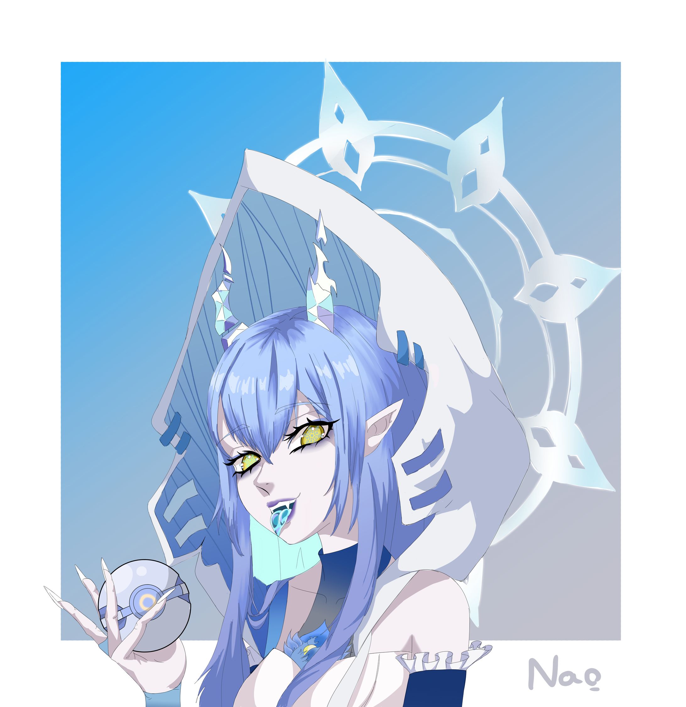 Ghostaris YCH raffle Fan Art-1
