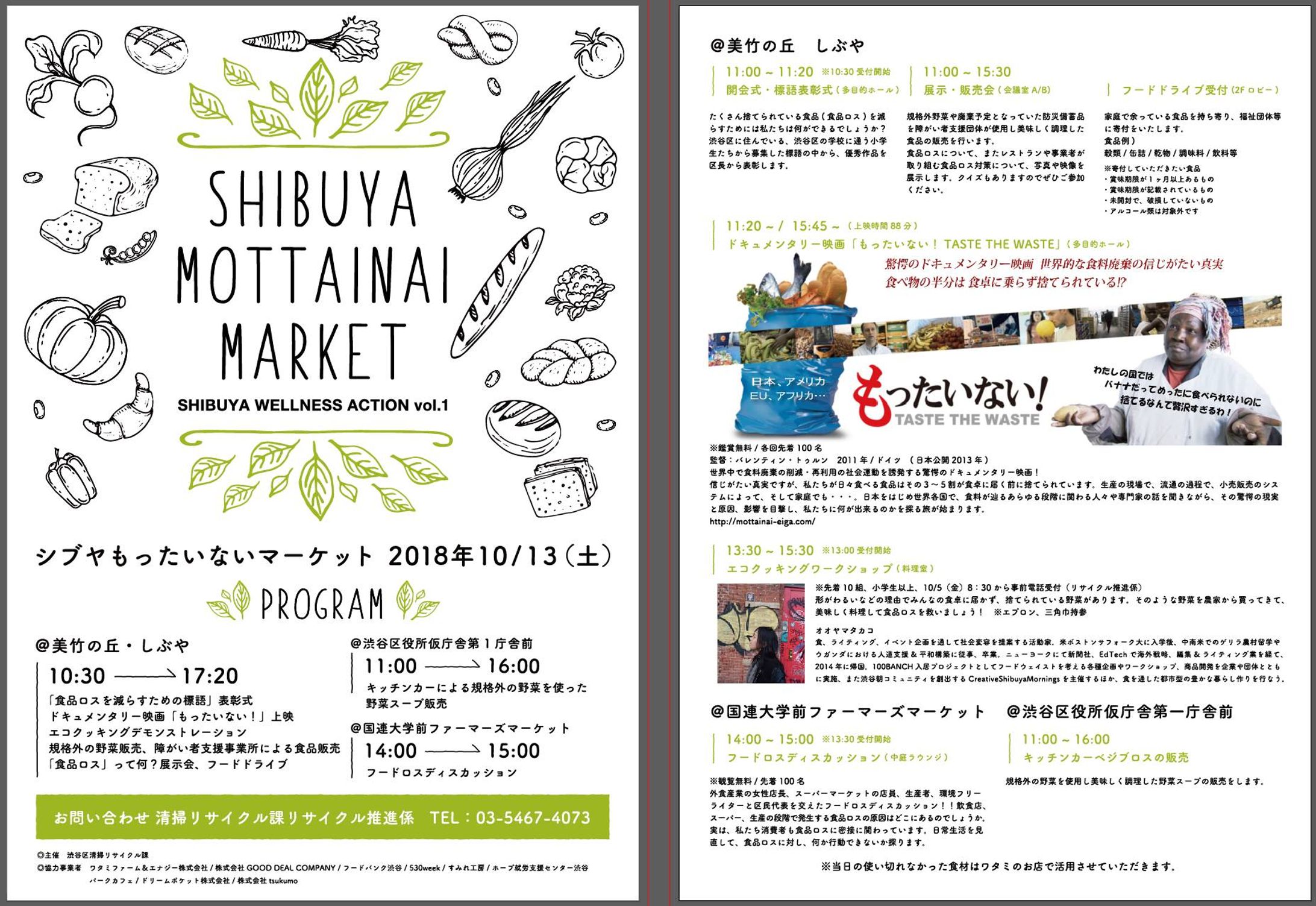 ワークショップ｜しぶや・もったいないマーケット　SHIBUYA WELLNESS ACTION [渋谷区]-1