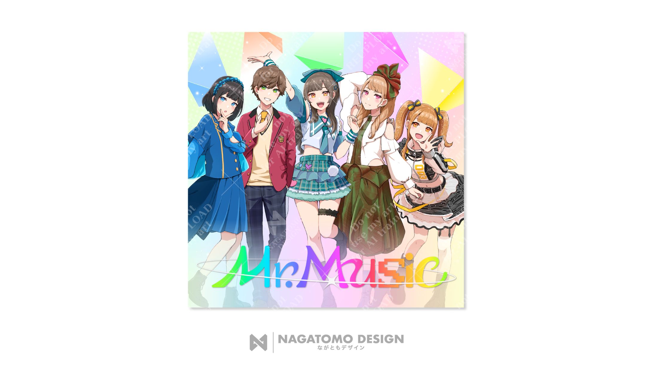Imgramox Music様 『Mr.Music』歌ってみたMV ジャケットデザイン-1