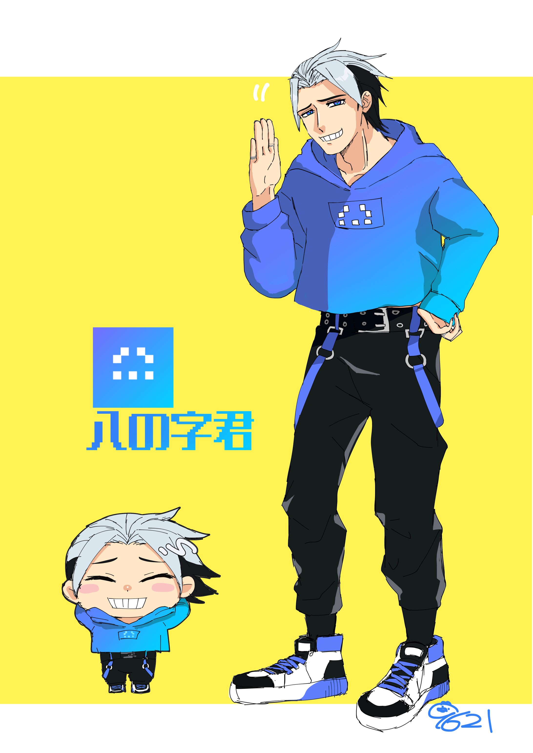 misskey初期アイコン擬人化.art-1