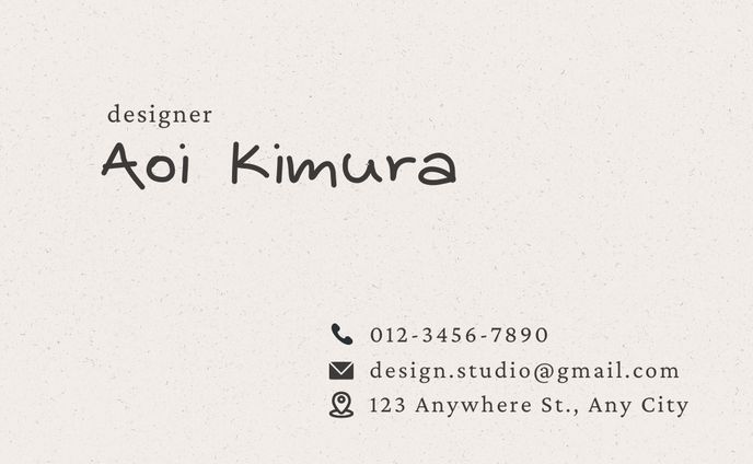 名刺【シンプル】