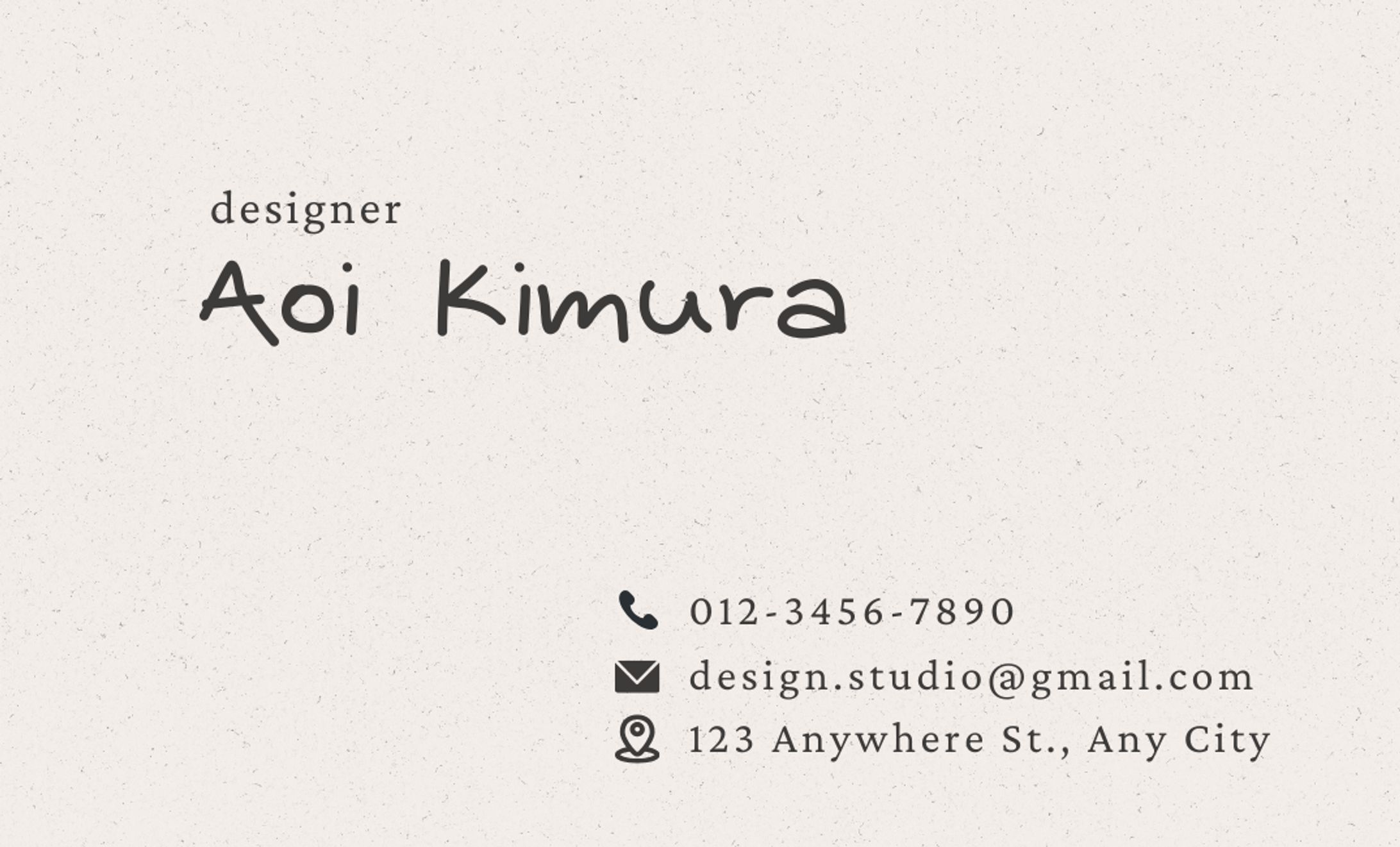 名刺【シンプル】-1