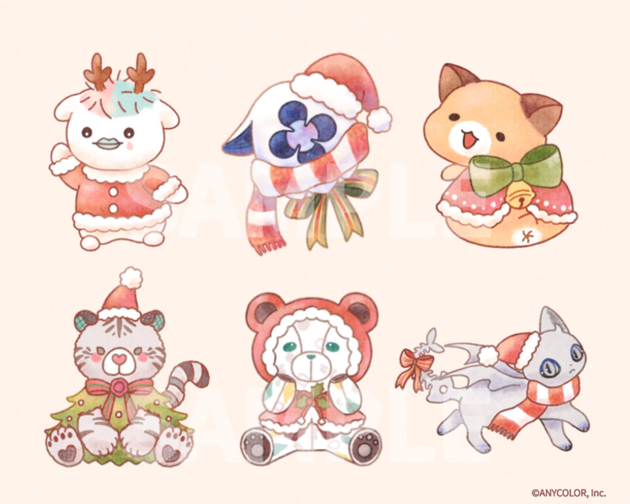 にじさんじ「りとるくりすますぱーてぃー！」グッズ立ち絵イラスト-1