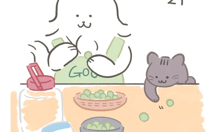 こよみを楽しむサモエド①