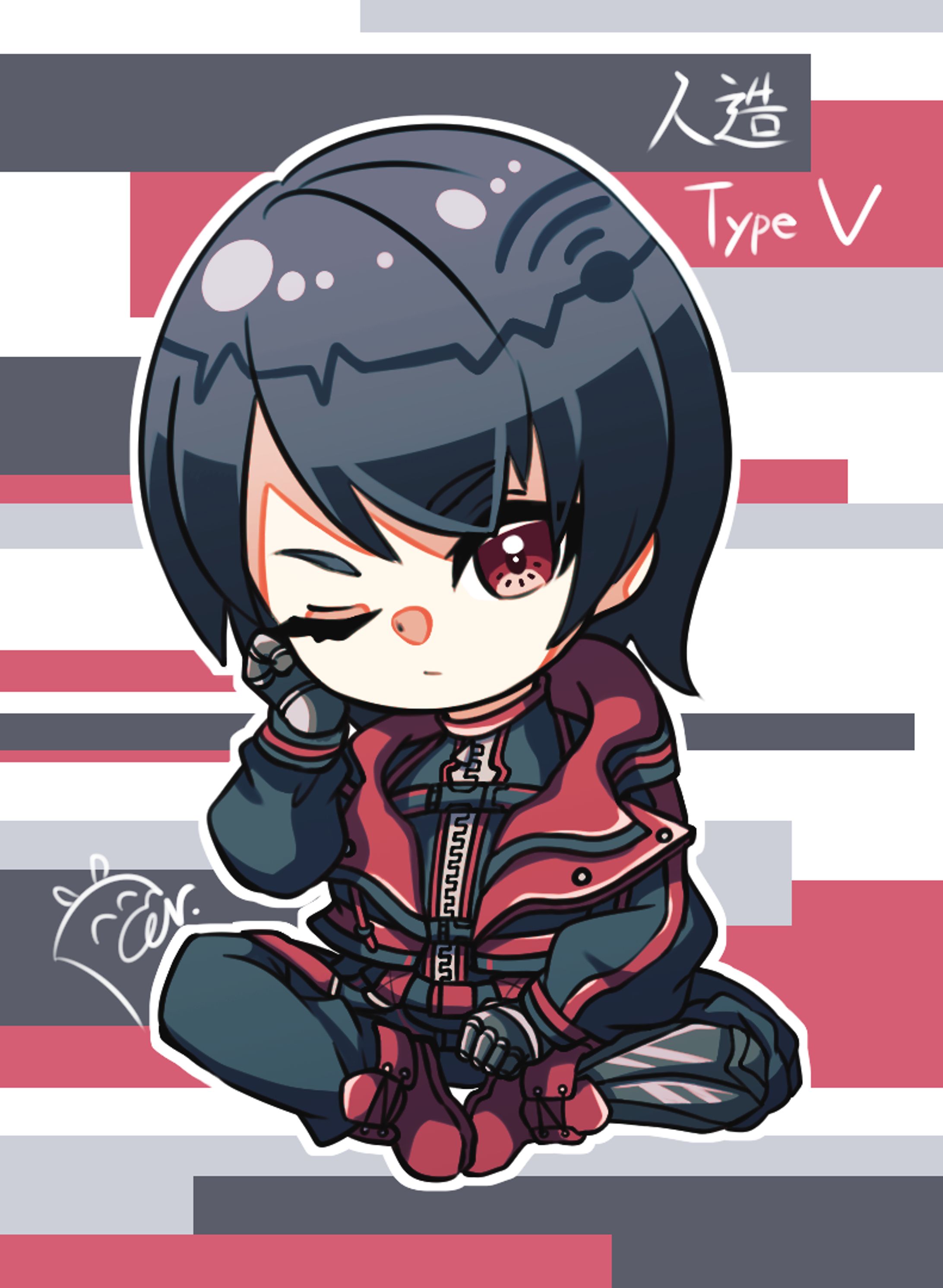 【無償企画】デフォルメ（線画あり）＿人造 Type V様-1