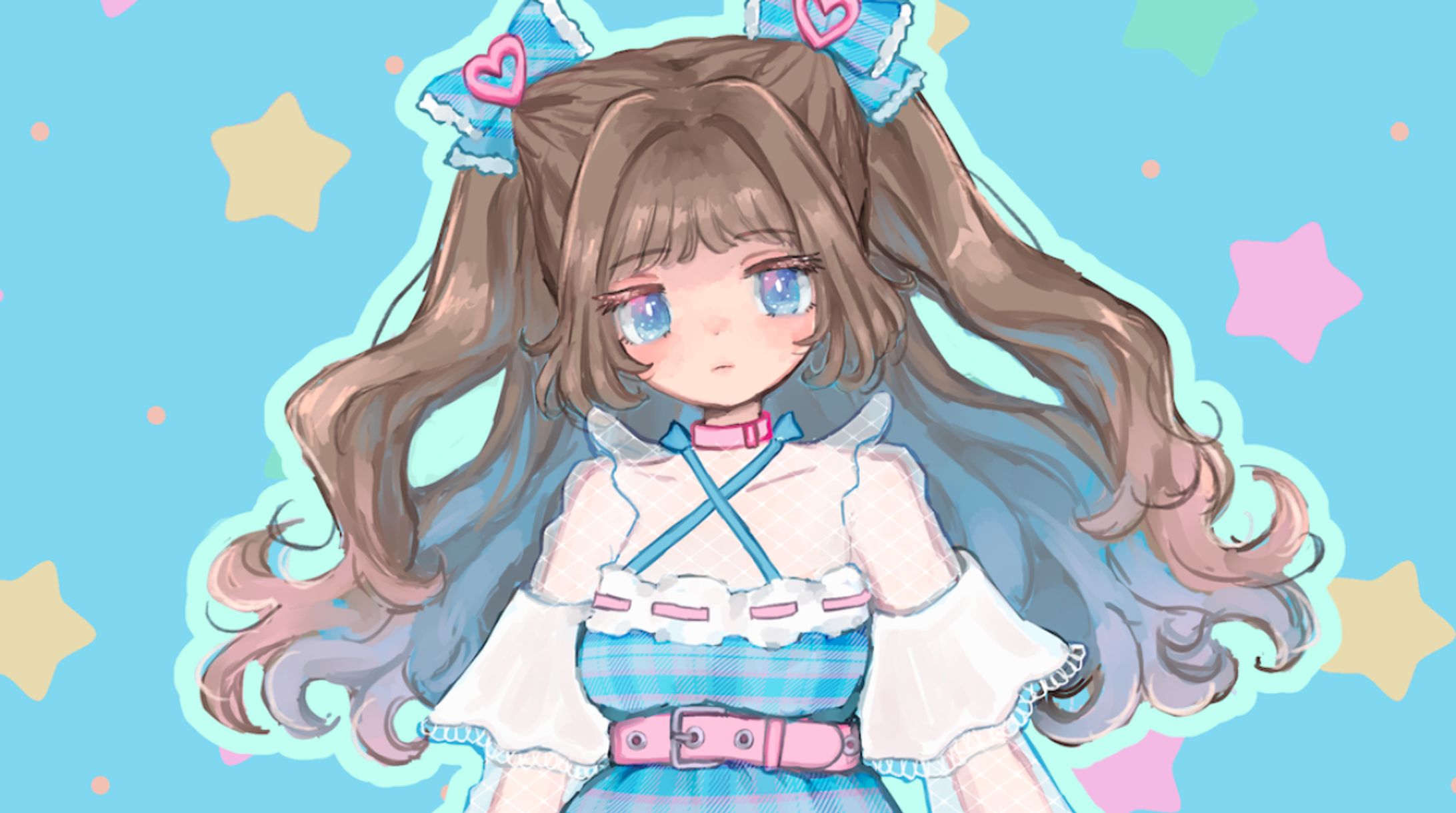 水色桃色ドーナツ-1